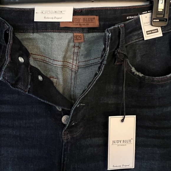 Judy Blue Button Fly Straight Jeans 9/29 - Picture 3 of 3